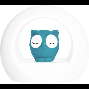 Zazu Lou Uil - Nachtlampje - Blauw - Kinderlamp met geluidsensor en nachtlamp functie
