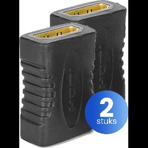 Garpex® Set van 2 - HDMI Koppelstuk - 4K Ultra HD - Vergulde Ingangen