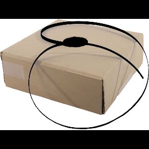Kortpack - PP-band op Rol 16mm breed x 1000mtr lang, 0.55mm dik - Zwart - In Dispenserdoos - Treksterkte: 170KG - (030.0001)