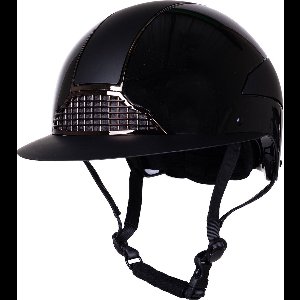 QHP - Veiligheidscap Miami - Polo Visor - Brede Klep - Zwart - 59-61