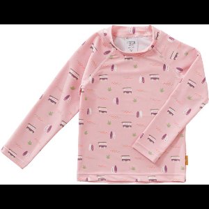 Fresk UV Top Lange Mouw – 98/104 – Zwemkleding voor kinderen – Quick Dry – UPF 50 UV-bescherming – Zwemshirt Meisjes – Lichtroze – Surf Girl