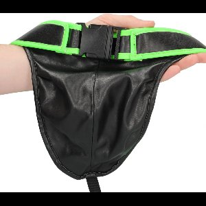 Shots - Ouch! Jockstrap met Gesp - S/M neon green/black S/M