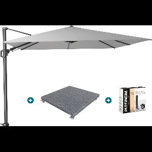 Platinum Challenger T2 3x3 m - Light Grey met voet en hoes