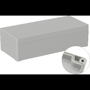 TRU COMPONENTS TC-9065568 Outdoorbehuizing 360 x 160 x 100 Polycarbonaat Grijs-wit (RAL 7035) 1 stuk(s)