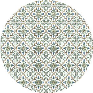 Vinyl | Vloerkleed vinyl rond | Mozaiek | 160 Rond | Het Vloerkleed vinyl rond | Mozaiek combineert stijl en duurzaamheid. Gemaakt van 100% gerecycled vinyl, is het hygiënisch en eenvoudig te reinigen. Perfect voor elk interieur!