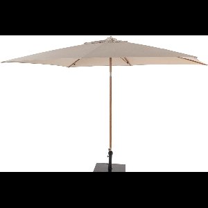 4 Seasons Outdoor Azzurro Parasol 200x300 - Sand/Houtlook Frame