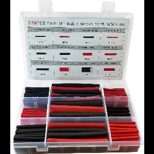 Kortpack - Assortimentbox krimpkousen - 270 Stuks per verpakking - In diverse maten en kleuren - (098.0525)