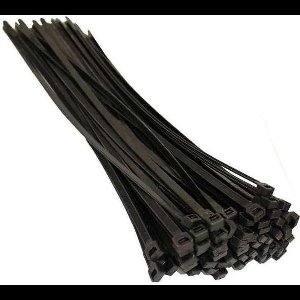 *** 100 stuks Lange Kabelbinders 3.6mm x 200 mm - Zwart - Tiewraps - Binders Tiewrap - van Heble® ***