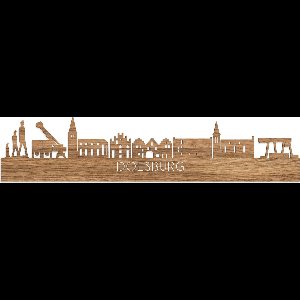 Skyline Doesburg Eikenhout - 80 cm - Woondecoratie - Wanddecoratie - Meer steden beschikbaar - Woonkamer idee - City Art - Steden kunst - Cadeau voor hem - Cadeau voor haar - Jubileum - Trouwerij - WoodWideCities