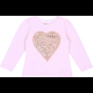 Pailletten hart blouse