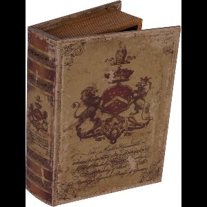 Baroque - Opberger - Boekendoos 23 cm Coat of Arms - 23x16.5x5.5 - PU Leather