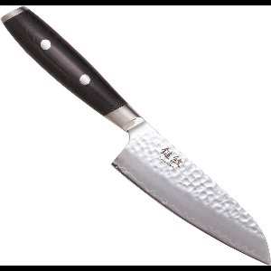 Yaxell Tsuchimon Santoku Koksmes 12,5 cm – VG10 Staal – Gehamerd Lemmet – Micarta Heft