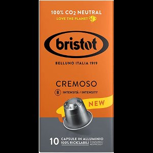 Bristot Cremoso Aluminium Nespresso Capsules - 100 stuks