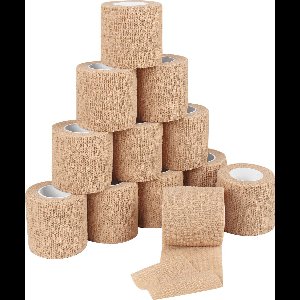 Duopack 2x Grip Tape Blauw | Elastische Sport / Grip Tape Tattoo PMU Handpoke / Stick en Poke Tatoeages voor Extra Grip Tattoo Machine of Naald Permanente Make-Up | Handpoke Tool | Medische Zelfklevende Verbandrol Sport Bandage Elastisch & Ademend