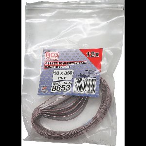 BGS 8853-1 - Bande à poncer | 10 mm x 330 mm | 12 pièces pour art. 8853