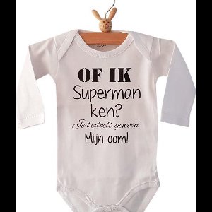 Romper oom uncle - Wit | Zwart - Maat 62/68 met tekst bekendmaking zwangerschap aanstaande baby jongen meisje unisex