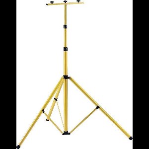 Statief Werklamp Ledspot Floodlight - Verticaal Dual - 1,5M Geel
