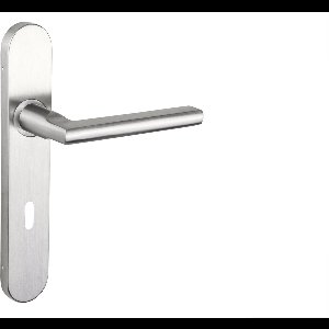 Lavuzo deurkruk Teramo RVS met afgerond schild SL72 | Per set | Deurklink met schild