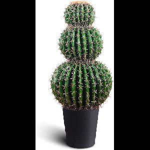 IvoQ Kunst Cactus XL - 85 cm - Grote Kunst Cactus - Onderhoudsvrij - Realistische Look