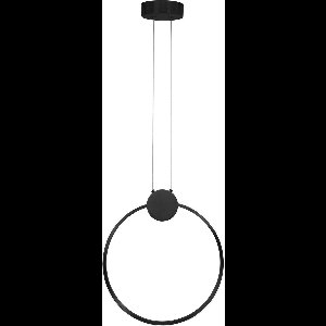 Toolight App1392-Cp Hanglamp Zwart 31X2,7X33Cm