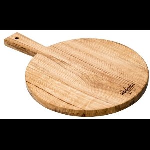 Round Pizza Serving Board - Dark Oak