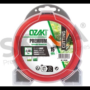 PRAKTISCHE TUIN OZAKI premium vierkante nylon lijn voor bosmaaier - Ø 2,4 mm - L 15 m