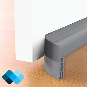 Extra isolerende tochtstrips voor deuren | 100 x 5 cm | Tochtwering | Tochtstopper | Zelfklevend | Grijs