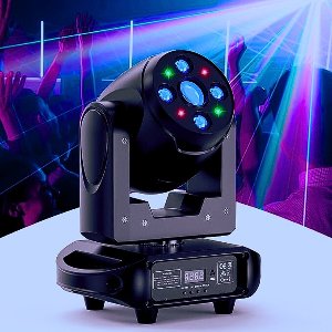 Professionele 150W LED Bewegende Koplamp & RGBW Party Lichtset Met 8 Patronen En Stroboscoop Effect Voor DJ - Disco - Show - Bar - Club - Halloween En Kerstverlichting