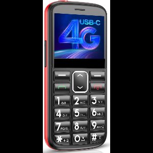 Yarvu ® - SeniorTalker - 4G Senioren Mobiele Telefoon - Grote Toetsen & Cijfers - Big Button Mobiel - GSM Ouderen - GSM - SOS Noodknop - Snelkiestoetsen - Zwart