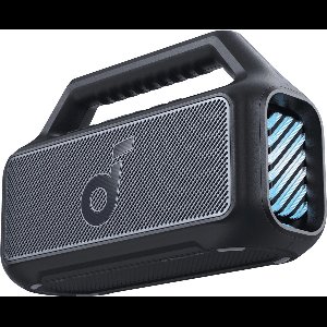soundcore by Anker Boom 2 Bluetooth Speaker – BassUp™ 2.0 Technologie – 24 Uur Speeltijd – IPX7 Waterdicht en Drijvend – RGB Verlichting – Ingebouwde Powerbank – PartyCast 2.0 – Draagbaar voor Buiten, Kamperen, Strand en Tuin – Zwart