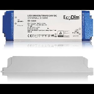 LED Transformator 24V DC Dimbaar 0-50W - EcoDim
