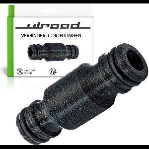 ULROAD tuinslang adapter geschikt voor klikaansluiting voor het aansluiten van 2 slangen
