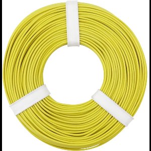 Donau Elektronik 125-053 Draad 1 x 0.25 mm² Geel 50 m