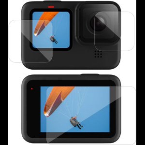 Gehard glas screenprotector - Geschikt voor GoPro Hero 11 - Tempered glass – 2x LCD & 1x Lens – Bescherming GoPro LCD & Lens – 9H Gehard Glas – Complete Set - TechDefend