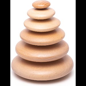 Bigjigs Baby - Houten Stapel Stenen