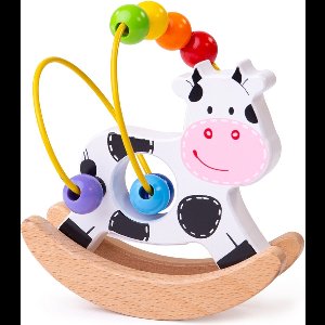 Bigjigs Baby - Kralenframe 'Schommelende Koe'