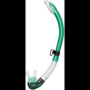 TUSA Platina II Hyperdry – Premium snorkel met Hyperdry-systeem en hypoallergene siliconen mondstuk – Lichtgroen/Transparant – SP-170 EG