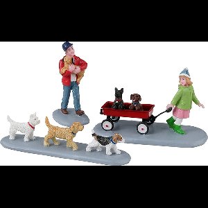 Lemax - Puppy Parade - Set van 3