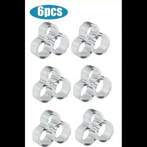 PolkaHome® Deurstoppers voor Klinken – 6 Stuks Transparante Deurklinkbumpers met 3 Gaten, Deurklinkbeschermers voor Muren & Meubels, PVC Deurbuffer, Deurklinkstopper voor Badkamer, Toilet & Kantoor