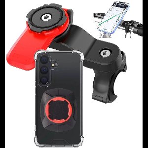 Telefoonhouder Fiets Magnetisch met Backcover hoesje - Geschikt voor: Samsung Galaxy S23 Plus | Magnetische slotbevestiging | Magneet | GSM Houder Fiets – Fietshouder