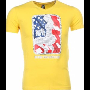 T-shirt - NPA Print - Geel
