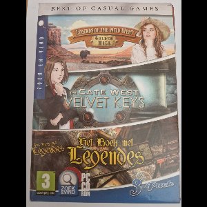 Best of Casual Games box Legends of the Wild West - Golden Hill, Cate West - Velvet Keys en Het boek met legendes / Book of Legends (PC games / Windows)
