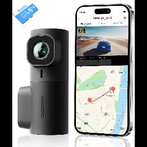 DDPAI Mini2X - Dashcam voor Auto - 2K QHD Resolutie - Nachtvisie - 64GB - Parkeerstand - Loop Recording - Emergency Lock - Zwart