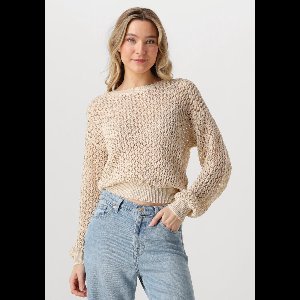 AAIKO Jaylee Co 460 Truien & vesten Dames - Sweater - Hoodie - Vest- Beige - Maat XL