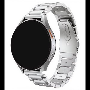 Innerlight® Metal+ - Zilver - 20mm Smartwatchband - Metalen Smartwatchbandje - Metalen Horlogebandje geschikt voor Samsung Galaxy Watch 7 / 6 / 5 / Pro / 4 / 3 / Active 2 - Polar Ignite / Unite – Huawei