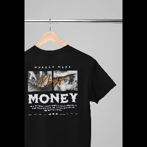 Oversized shirt - Mindset money - Wurban Wear | T-shirt | Merk kleding | Unisex tshirt | Streetwear | Pump cover | Techno outfit | Merk shirt | Gym shirt | y2k | Techwear | Urban | Grote maten | T-shirt heren | T-shirt dames | Zwart