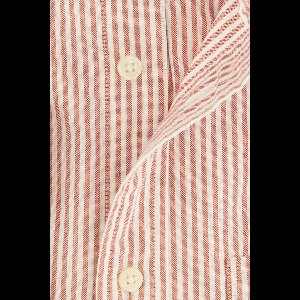 casual overhemd Gant Regular Fit rood wit gestreept Oxford