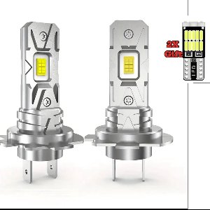 Dimlicht LED H7 6500K Wit set 2 Stuks [Koplampen - DimLicht 100W CANBUS hoofdlichtbuis, 20000LM hoge intensiteit autoverlichting met CSP-chip, duurzaam aluminium lichaam, helder wit voor motorvoertuigen - geen accu vereist, eenvoudige installatie