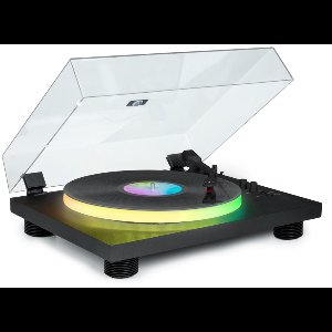 Bigben PARTYBTTDLIGHT platenspeler met ingebouwde speakers, Bluetooth en ledverlichting