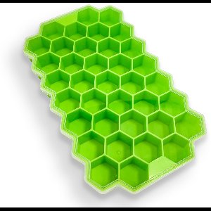 UDUTCH Siliconen IJsblokjesvormen Set 3 stuks | ijsje | kleuren en vormen | BPA-vrij | IJsklontjes | IJsblokjes Maken Voor Feest, Cocktail, IJskoffie, IJsblokjes Thuis & Bar | Groene ijs